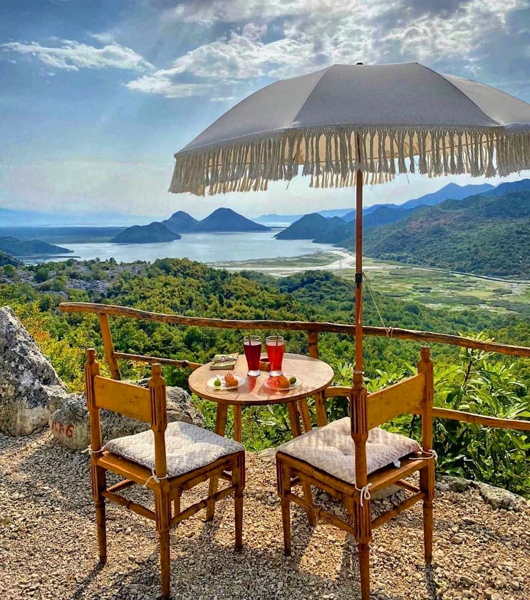 Looking at extraordinarily beautiful Skadar lake